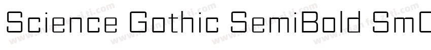 Science Gothic SemiBold SmCnd字体转换